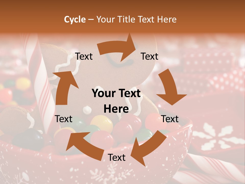 Xmas Stick Colorful PowerPoint Template