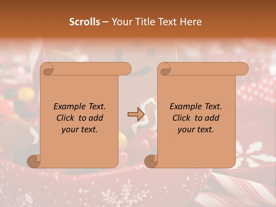 Xmas Stick Colorful PowerPoint Template