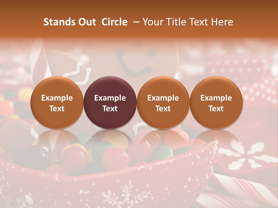 Xmas Stick Colorful PowerPoint Template