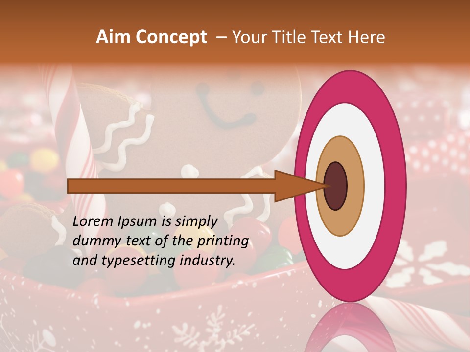 Xmas Stick Colorful PowerPoint Template