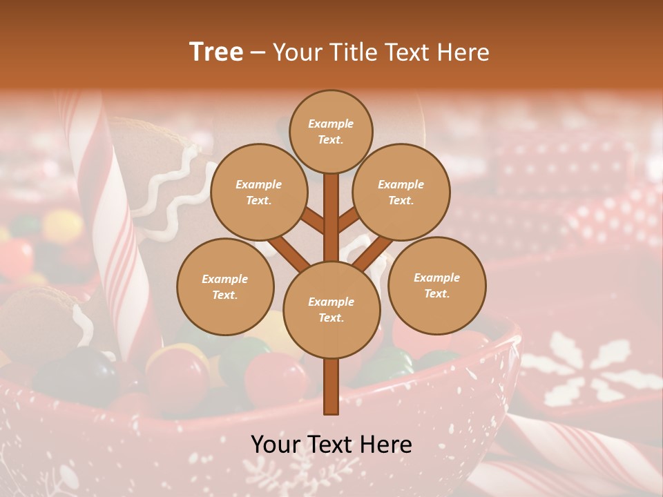 Xmas Stick Colorful PowerPoint Template