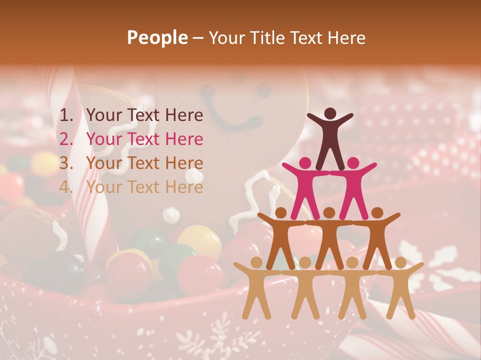 Xmas Stick Colorful PowerPoint Template