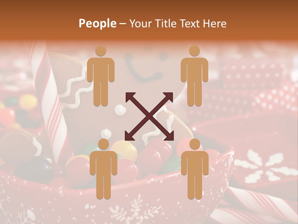 Xmas Stick Colorful PowerPoint Template