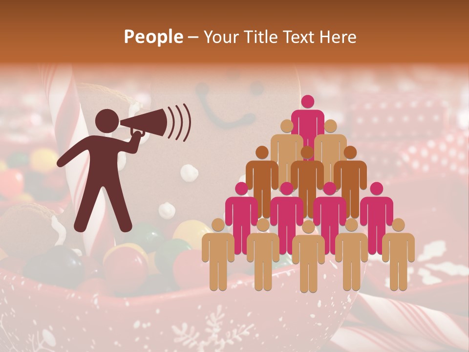 Xmas Stick Colorful PowerPoint Template