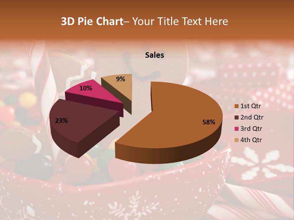 Xmas Stick Colorful PowerPoint Template