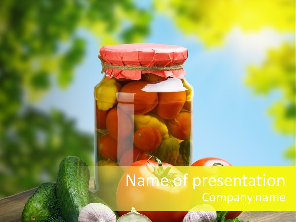 Spicy Eating Organic PowerPoint Template