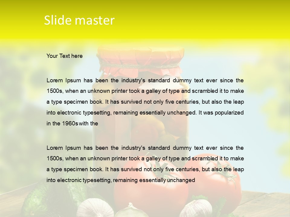 Spicy Eating Organic PowerPoint Template
