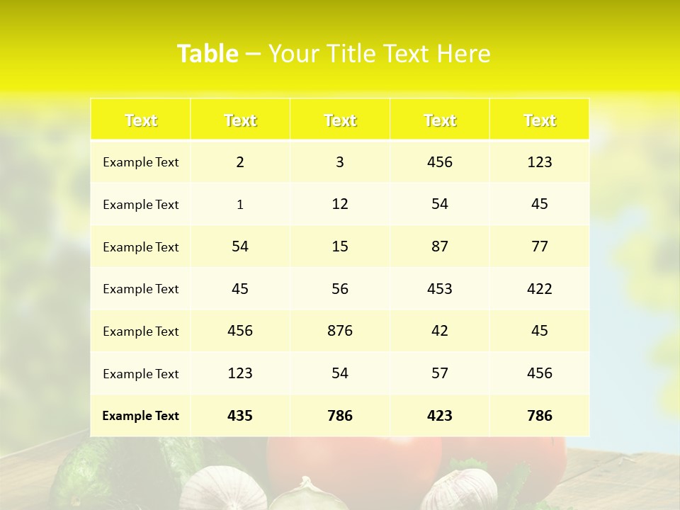 Spicy Eating Organic PowerPoint Template