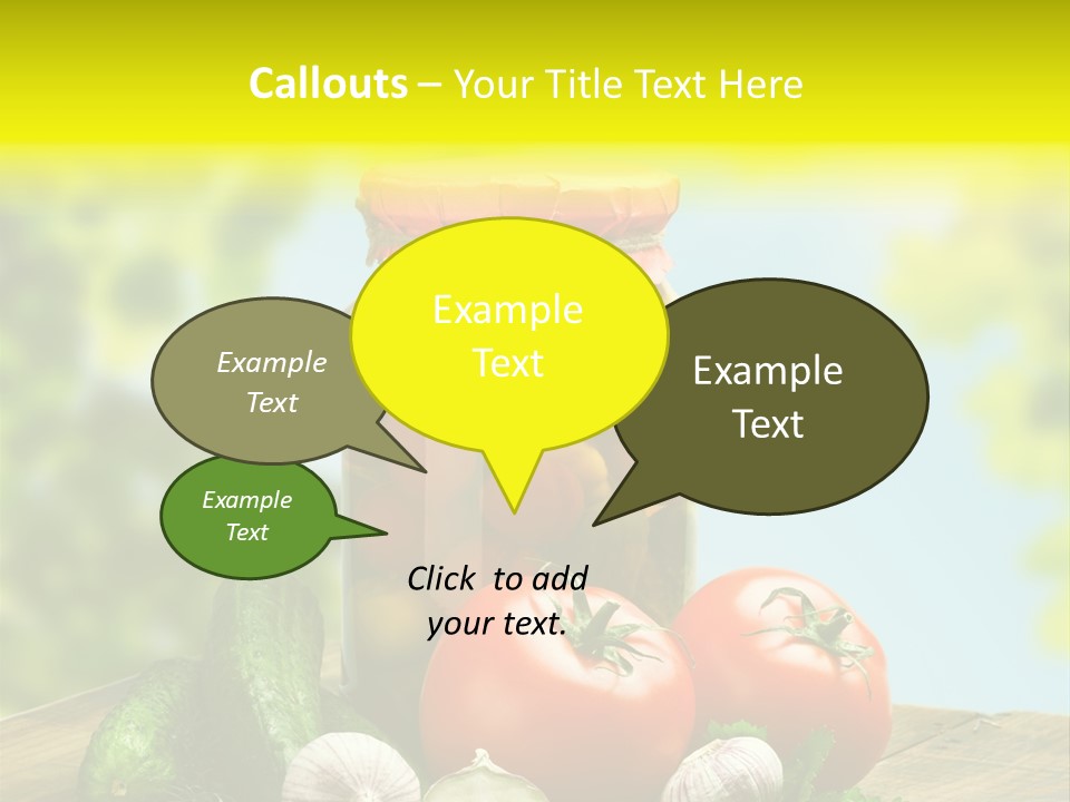 Spicy Eating Organic PowerPoint Template