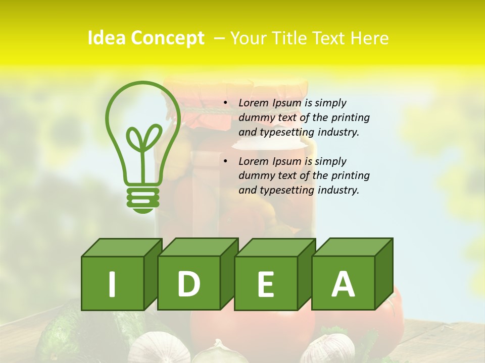 Spicy Eating Organic PowerPoint Template