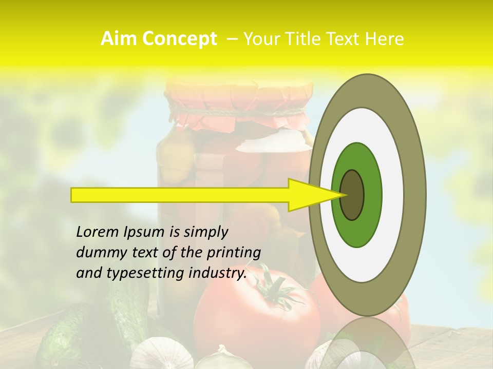 Spicy Eating Organic PowerPoint Template