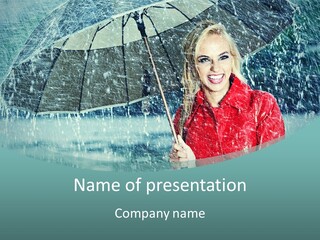 Leisure Look Rainy PowerPoint Template