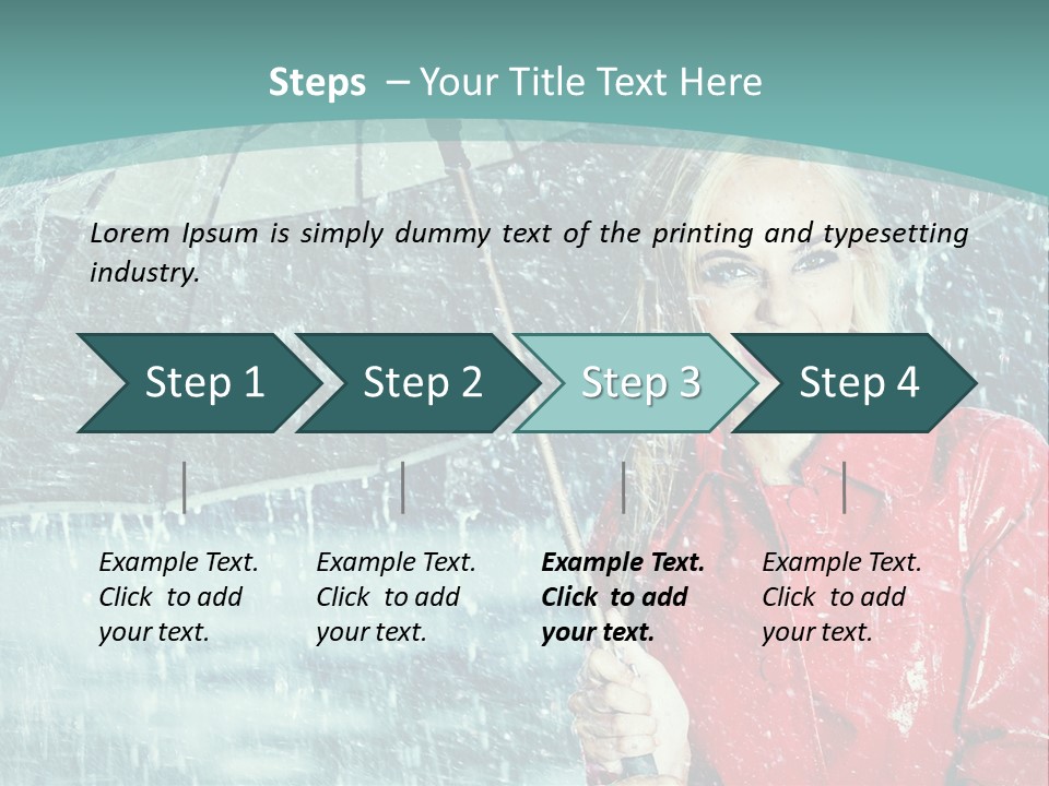 Leisure Look Rainy PowerPoint Template