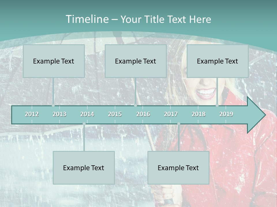 Leisure Look Rainy PowerPoint Template