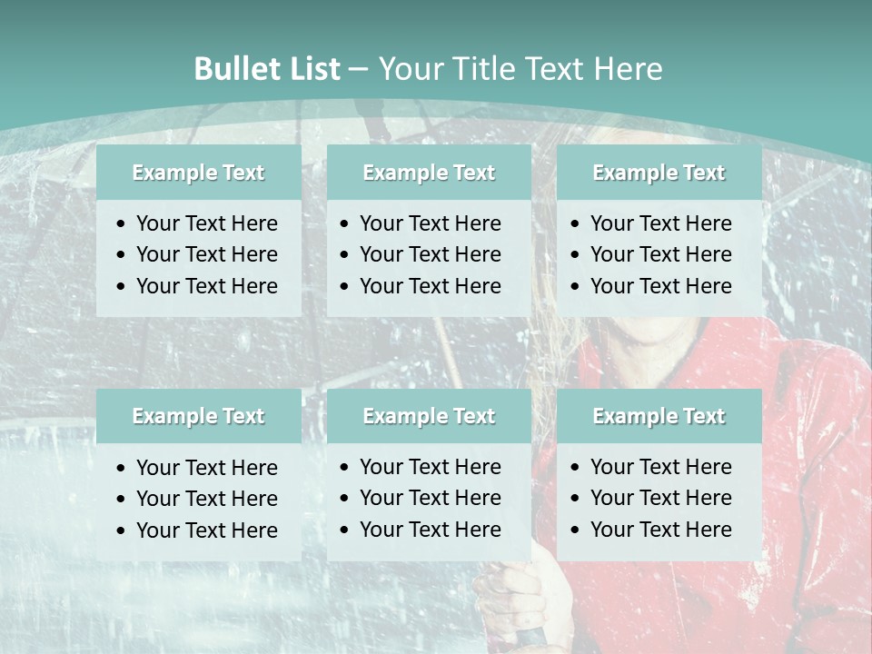 Leisure Look Rainy PowerPoint Template