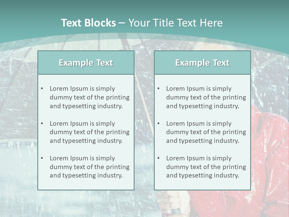 Leisure Look Rainy PowerPoint Template