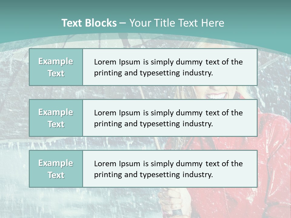 Leisure Look Rainy PowerPoint Template
