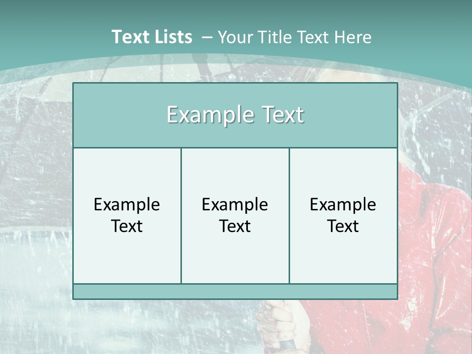 Leisure Look Rainy PowerPoint Template
