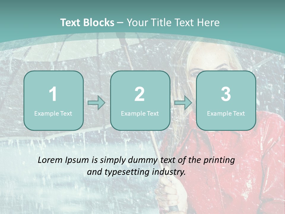 Leisure Look Rainy PowerPoint Template