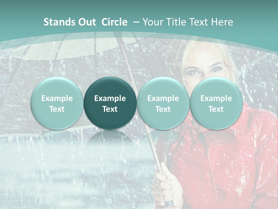 Leisure Look Rainy PowerPoint Template