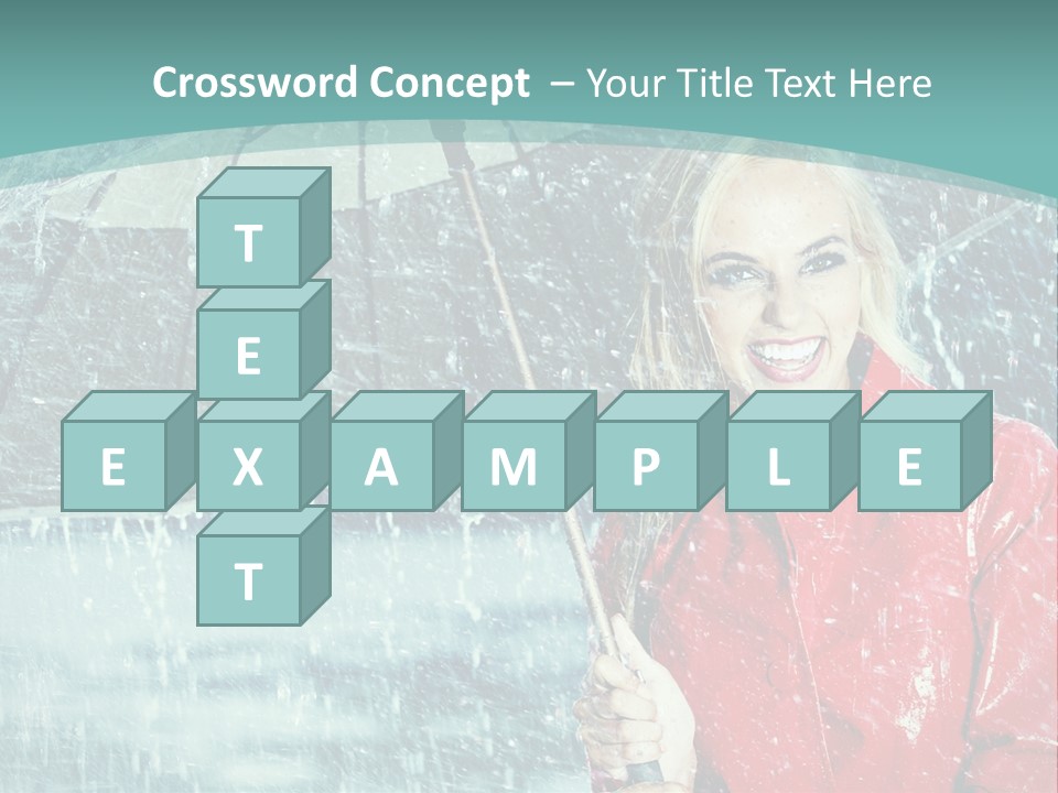 Leisure Look Rainy PowerPoint Template