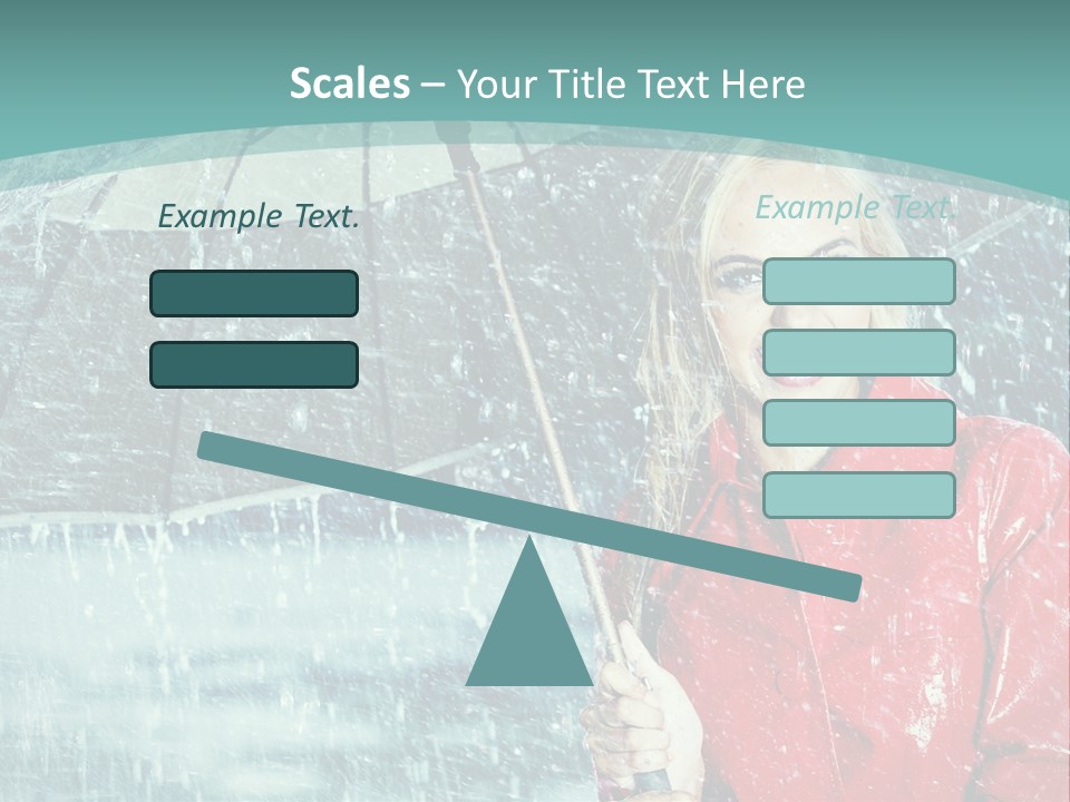 Leisure Look Rainy PowerPoint Template