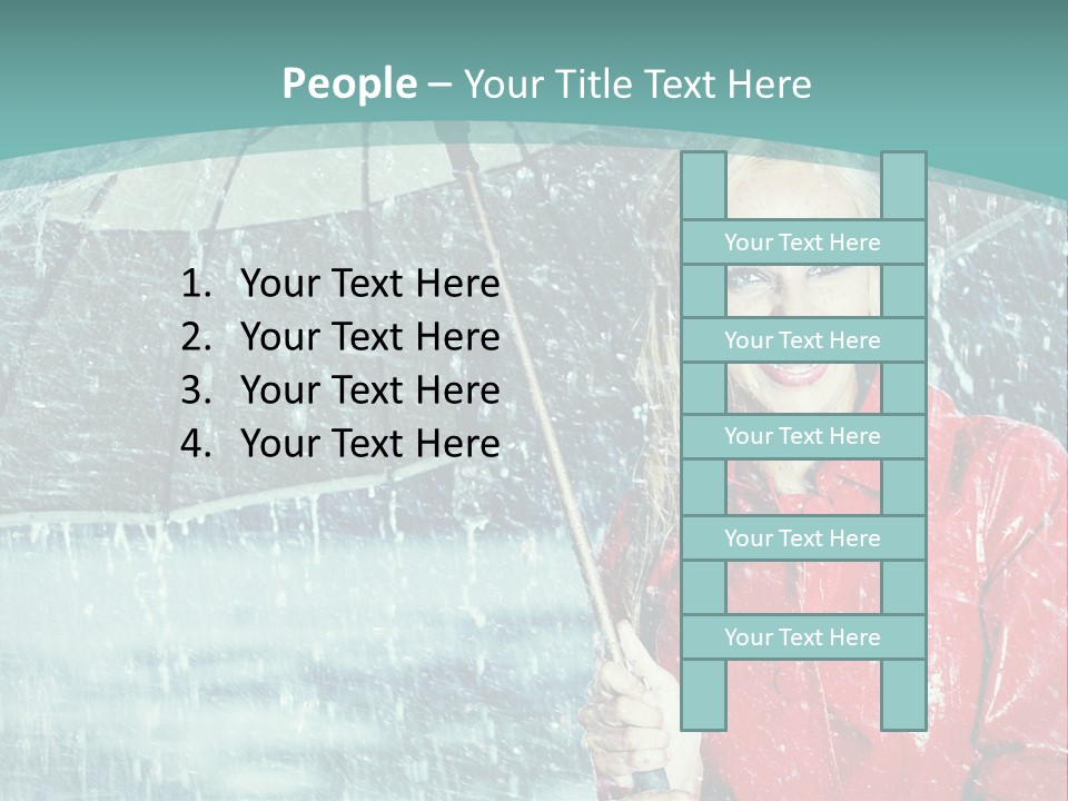 Leisure Look Rainy PowerPoint Template
