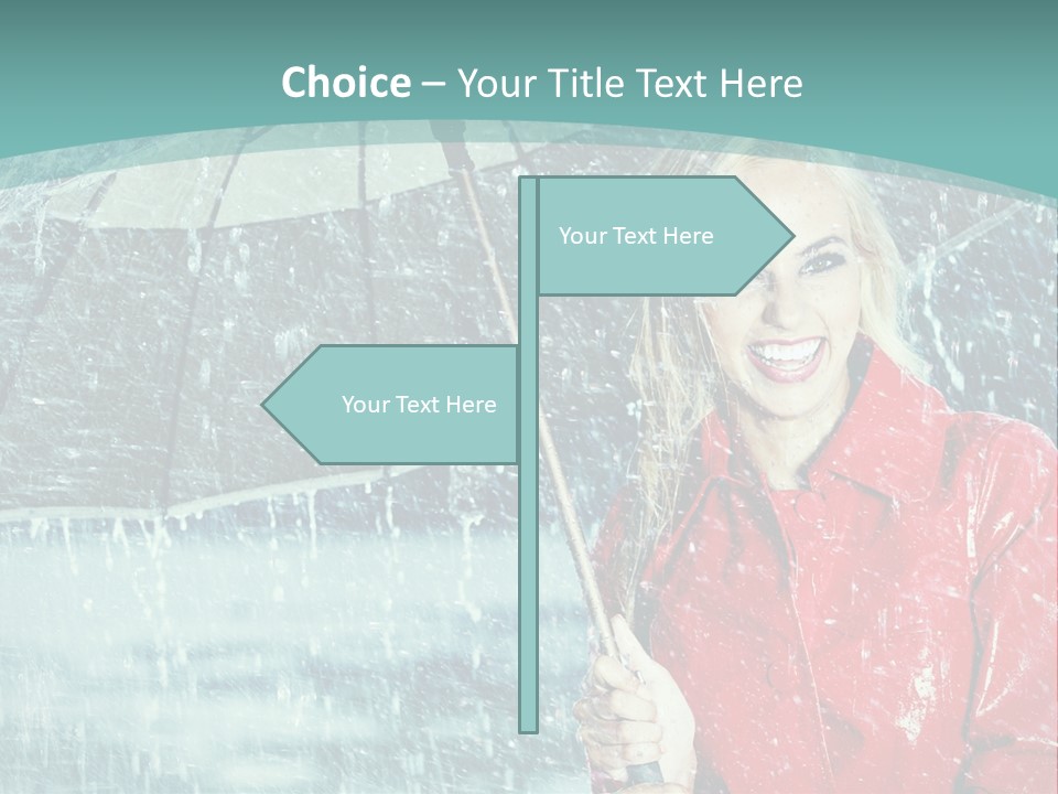 Leisure Look Rainy PowerPoint Template