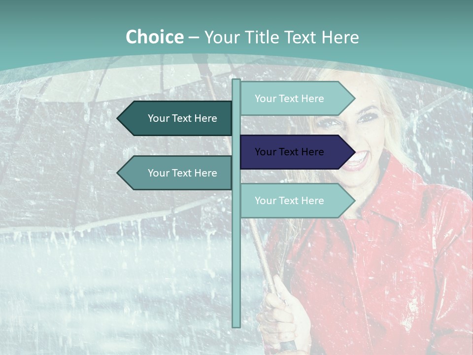 Leisure Look Rainy PowerPoint Template