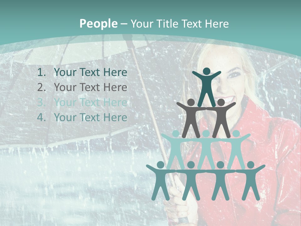 Leisure Look Rainy PowerPoint Template