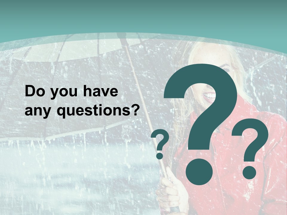 Leisure Look Rainy PowerPoint Template