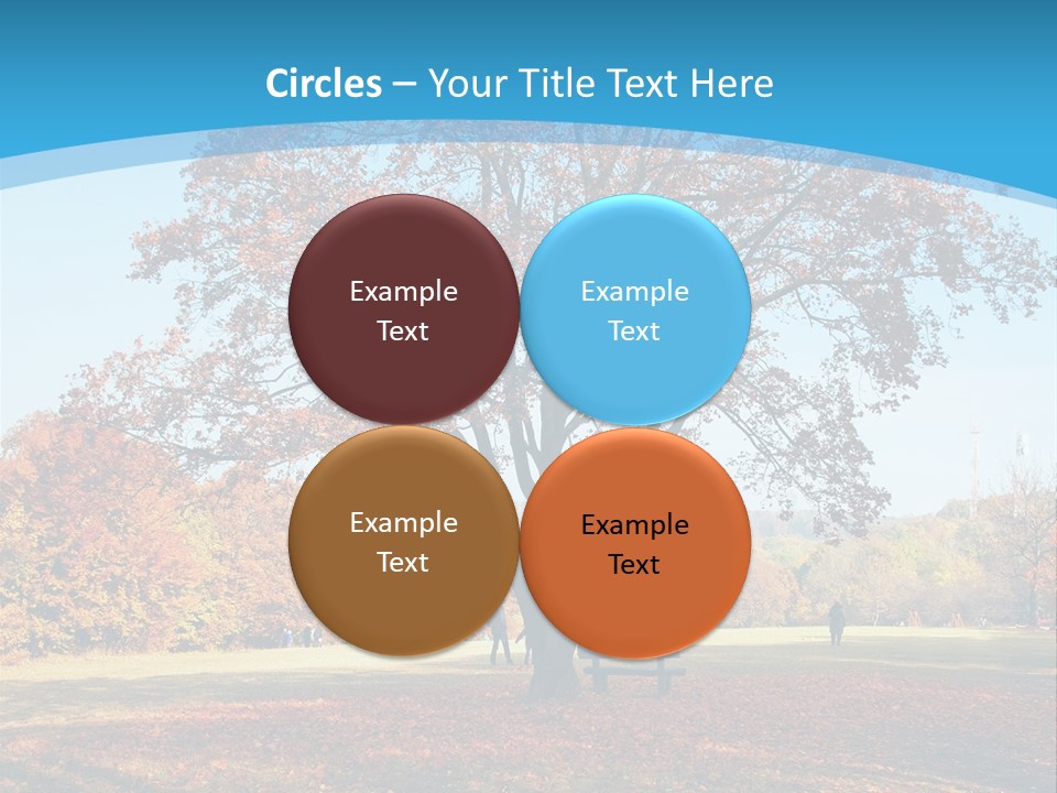 Leaf Blue Fall PowerPoint Template