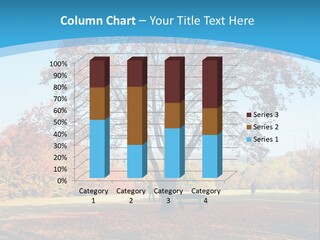 Leaf Blue Fall PowerPoint Template