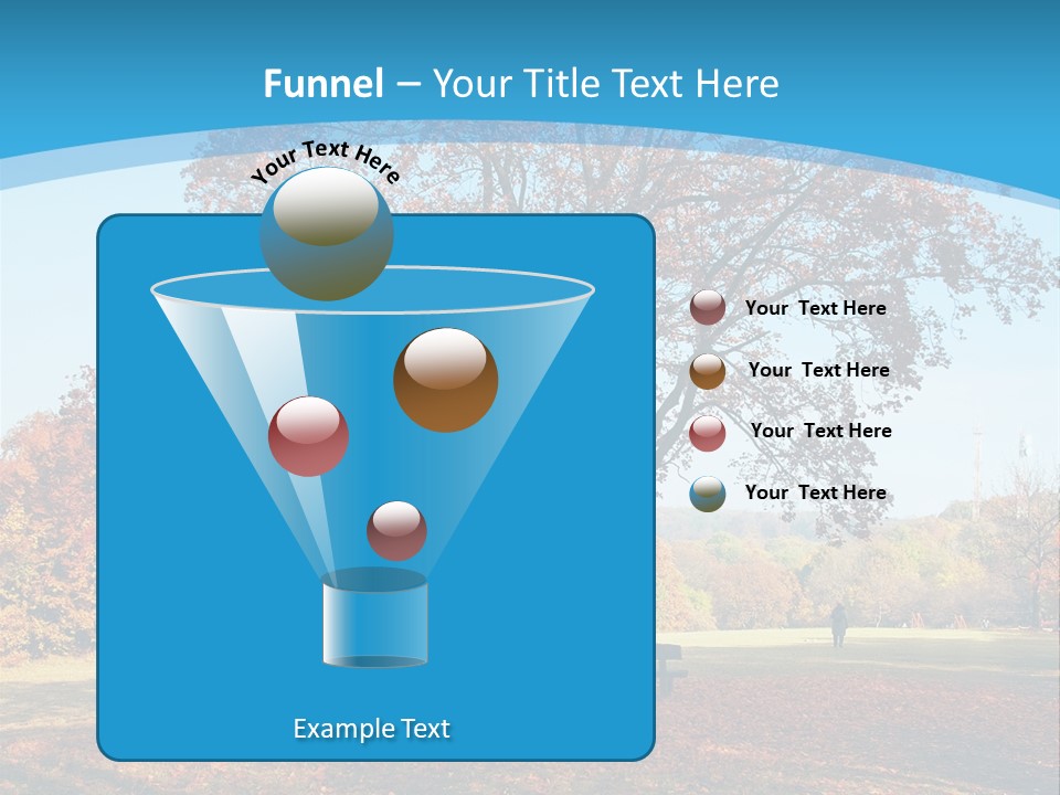 Leaf Blue Fall PowerPoint Template