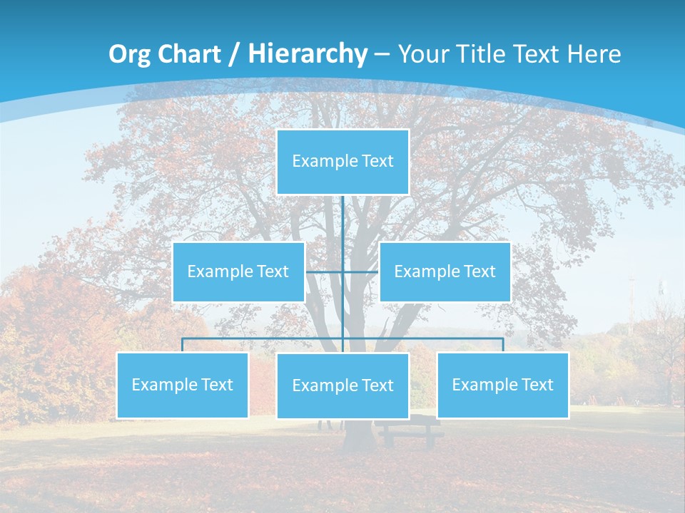 Leaf Blue Fall PowerPoint Template