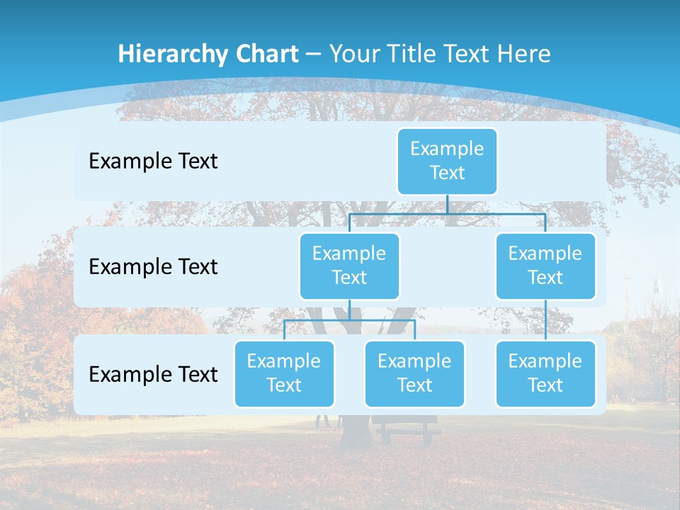 Leaf Blue Fall PowerPoint Template
