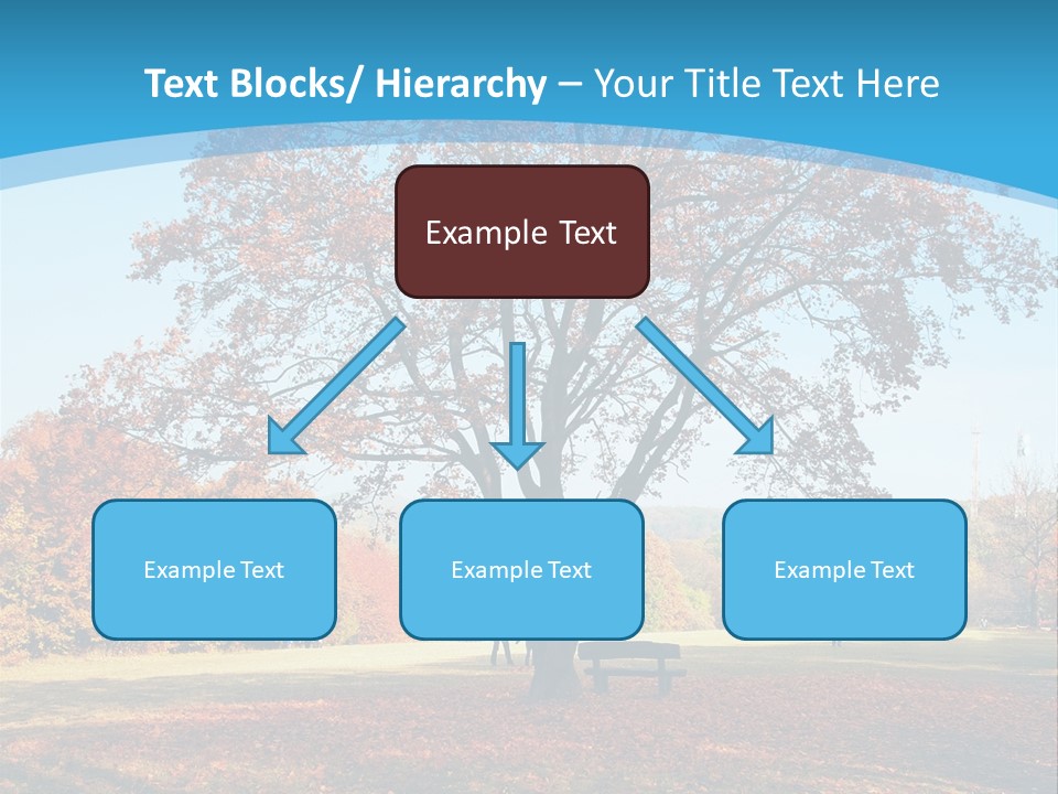 Leaf Blue Fall PowerPoint Template