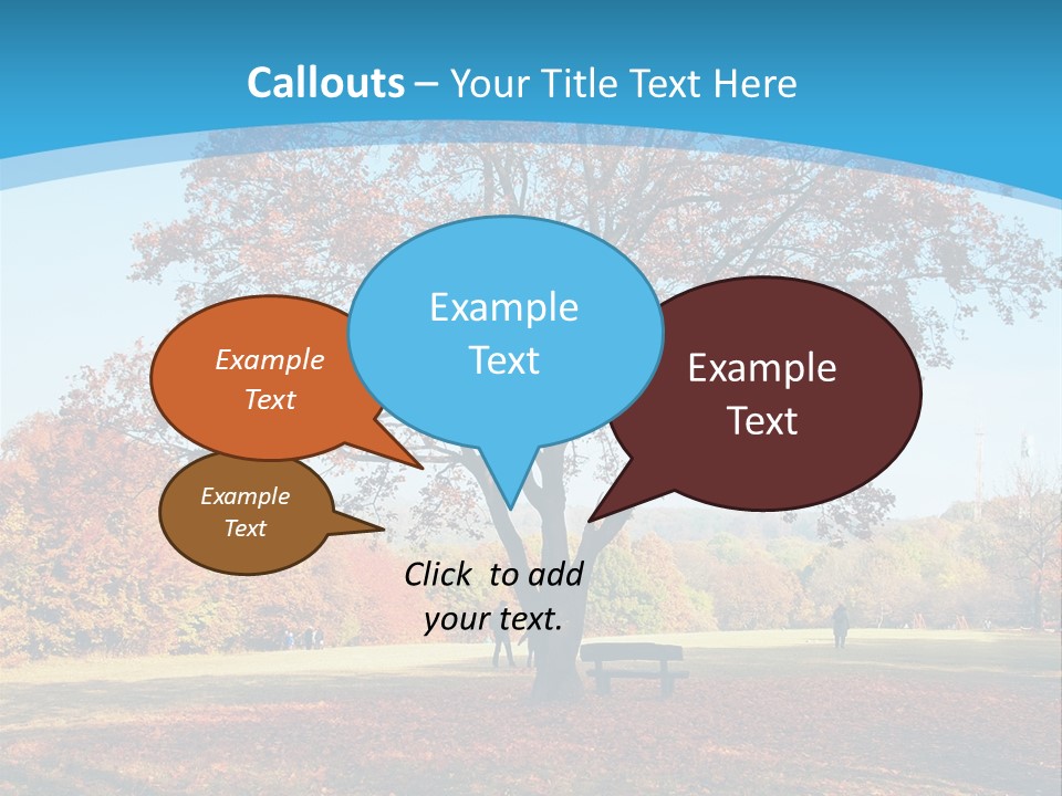 Leaf Blue Fall PowerPoint Template