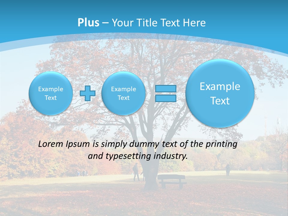 Leaf Blue Fall PowerPoint Template