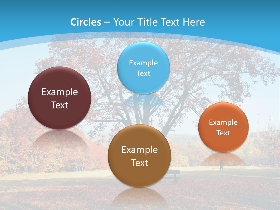 Leaf Blue Fall PowerPoint Template