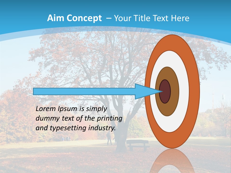 Leaf Blue Fall PowerPoint Template