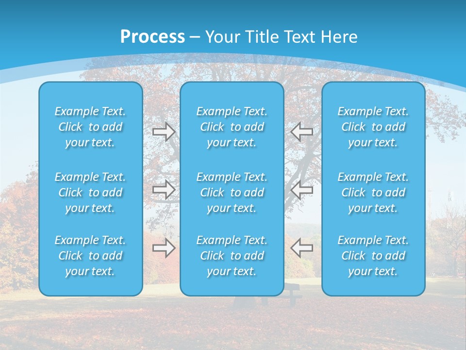 Leaf Blue Fall PowerPoint Template