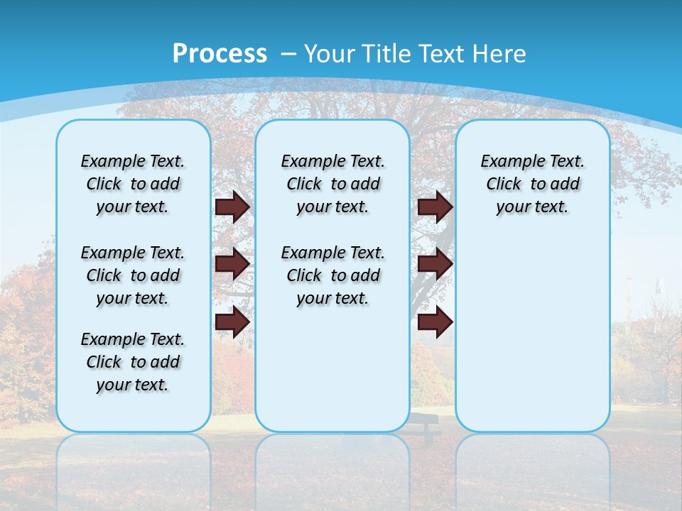 Leaf Blue Fall PowerPoint Template