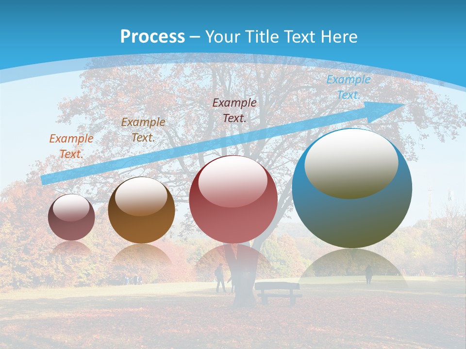 Leaf Blue Fall PowerPoint Template