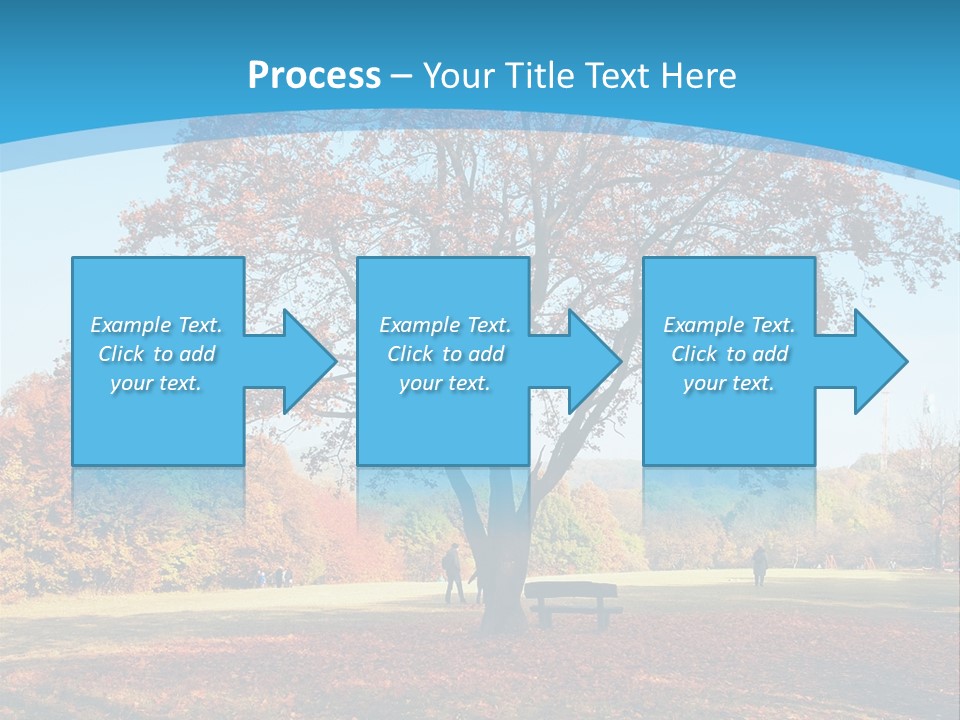 Leaf Blue Fall PowerPoint Template