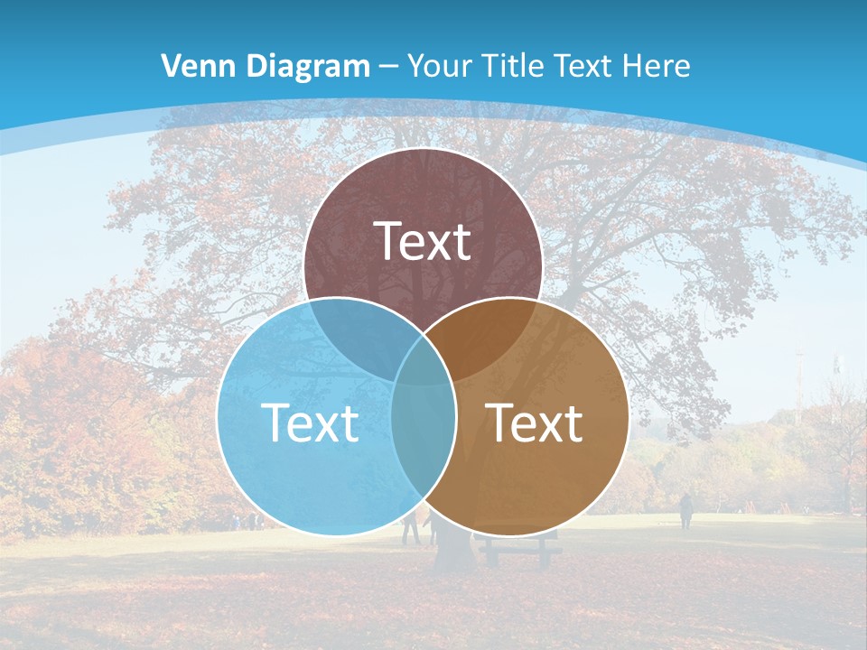Leaf Blue Fall PowerPoint Template