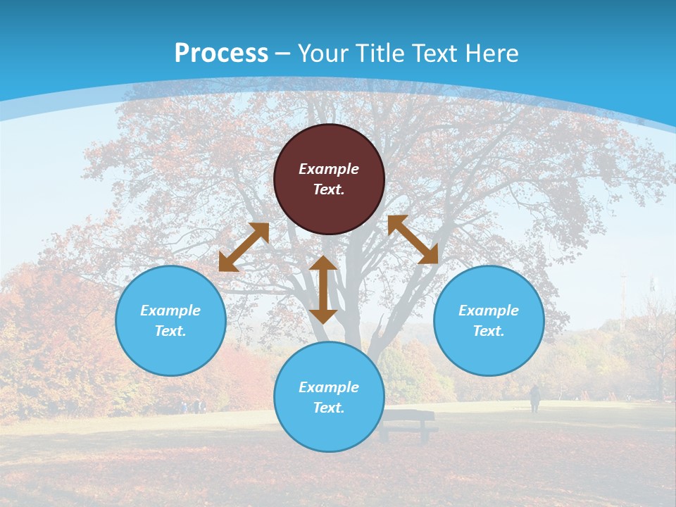 Leaf Blue Fall PowerPoint Template