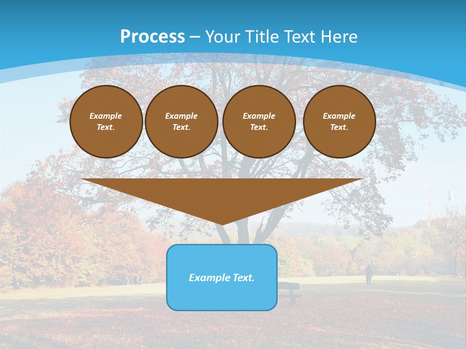 Leaf Blue Fall PowerPoint Template