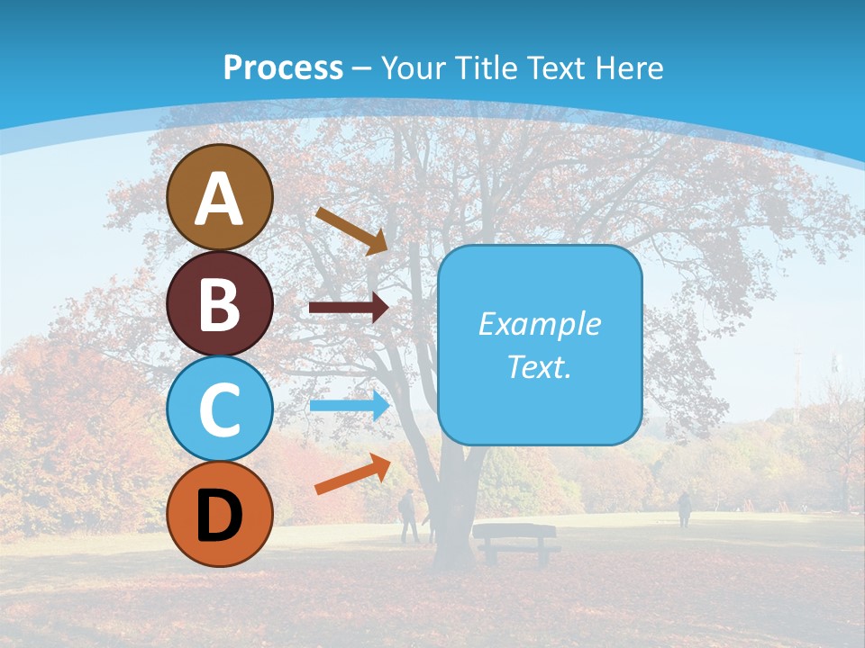 Leaf Blue Fall PowerPoint Template