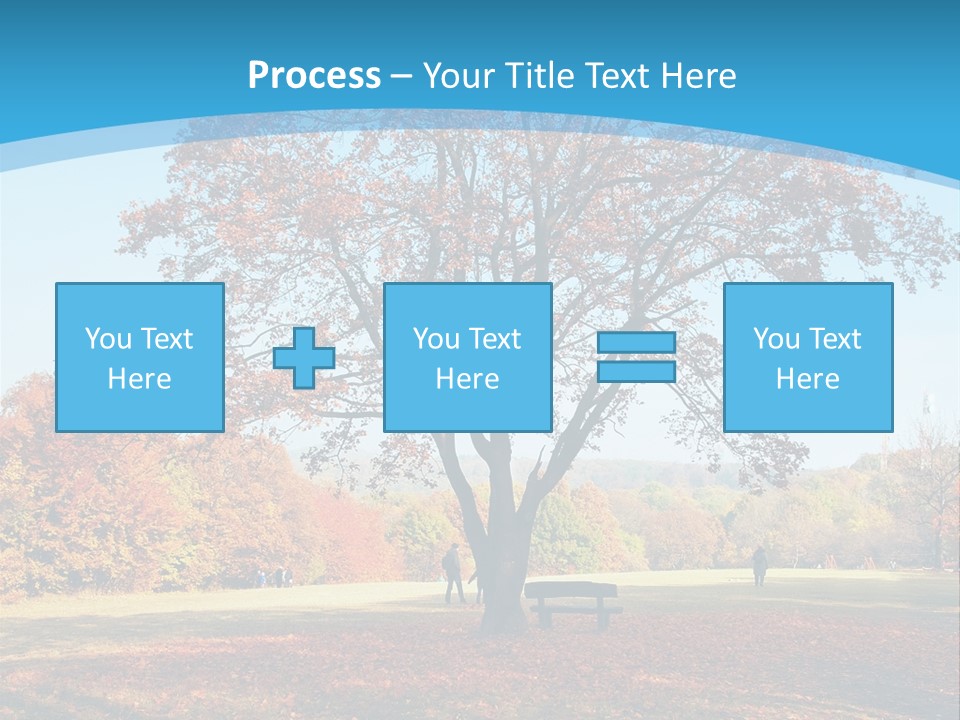 Leaf Blue Fall PowerPoint Template